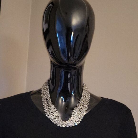 40" Long Chain Necklace. Fashion Statement Jewelry - Picture 4 of 5